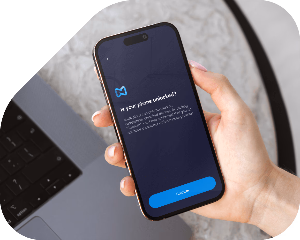 Your Device must be unlocked to use Nomad’s eSIMs